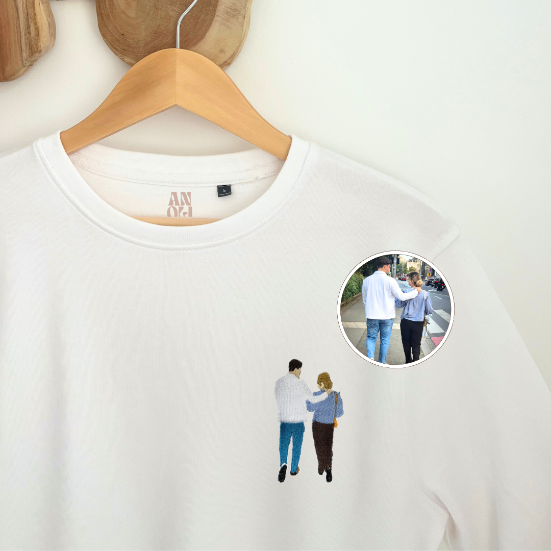 Broderie illustration en remplissage