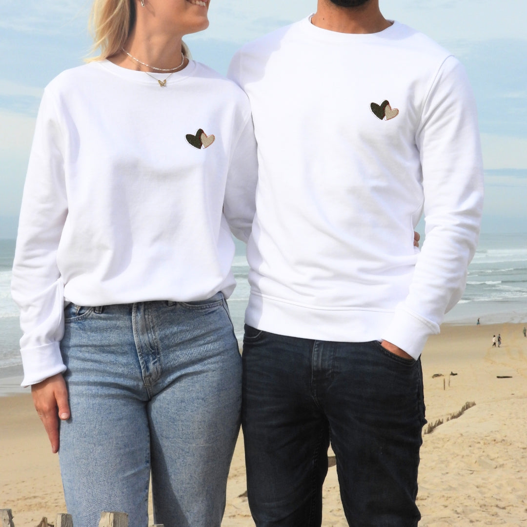 Broderie Saint-Valentin duo coeurs ❤️❤️