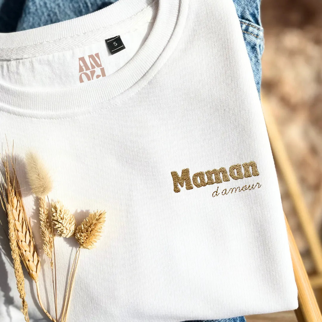 Broderie maman d'amour