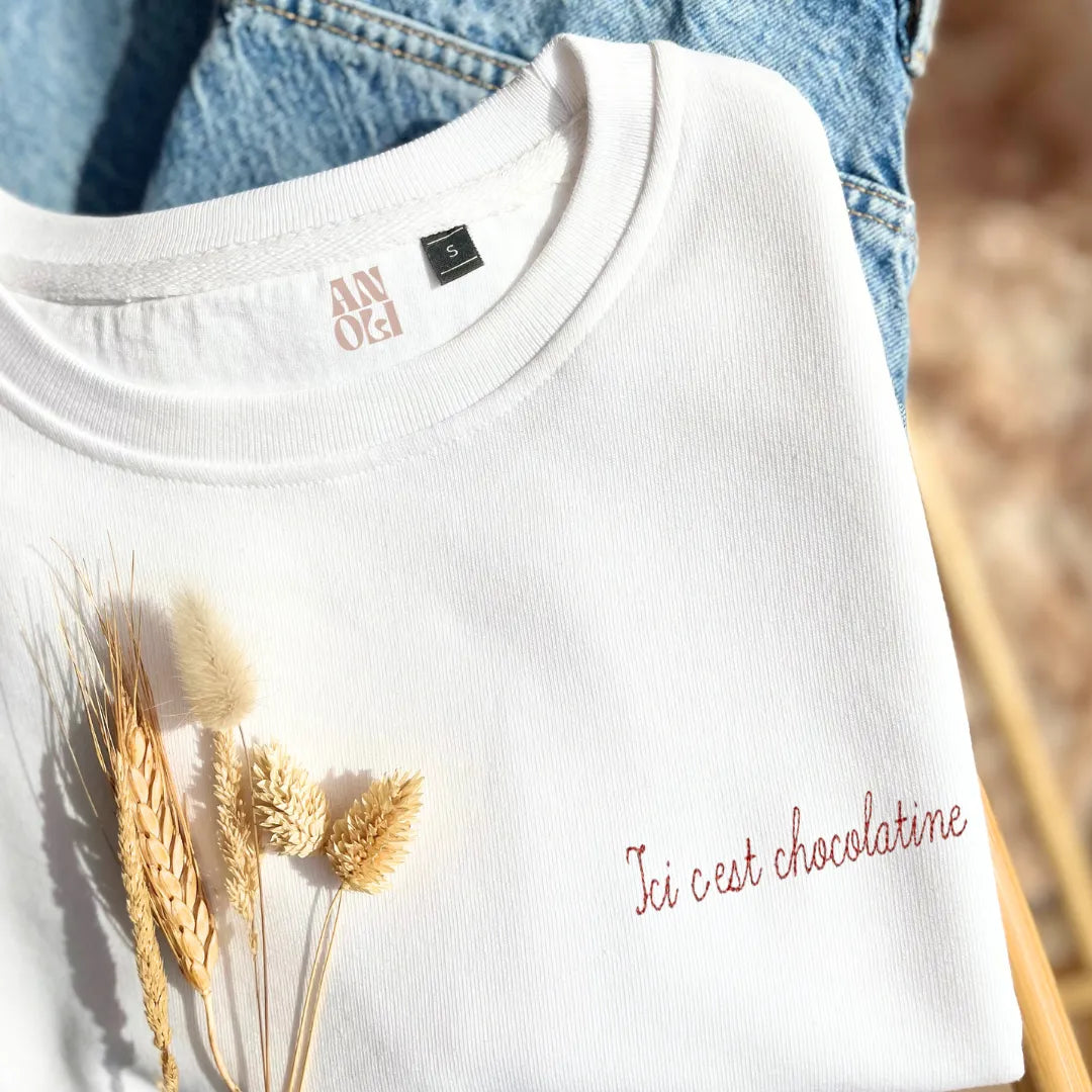 Broderie Ici c'est chocolatine