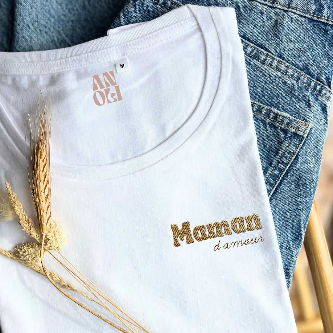 Broderie maman d'amour