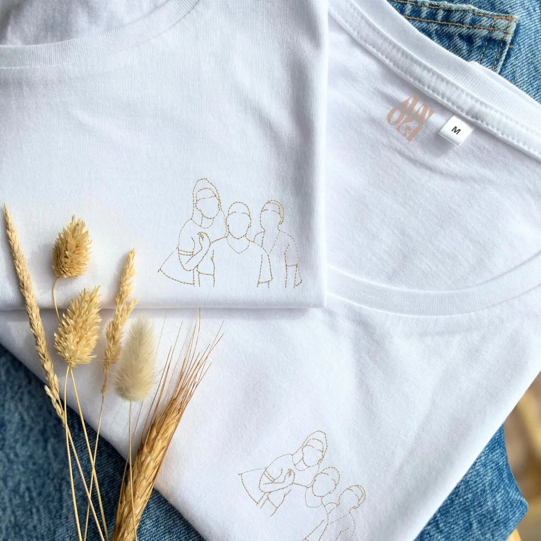 Broderie Line Art illustration