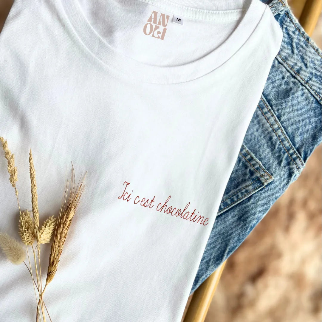 Broderie Ici c'est chocolatine