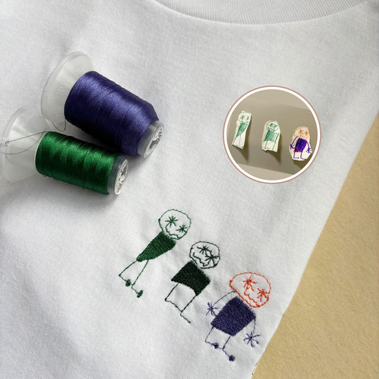 Broderie dessin d'enfant