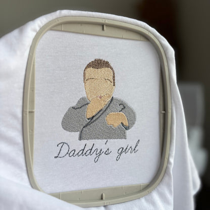 Broderie illustration en remplissage