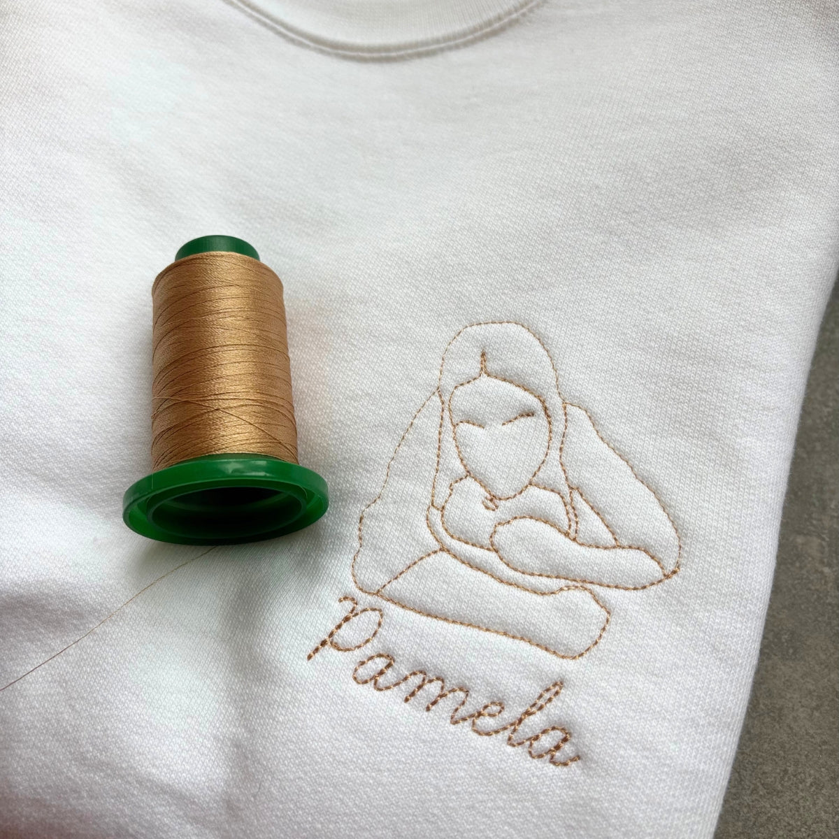 Broderie Line Art illustration