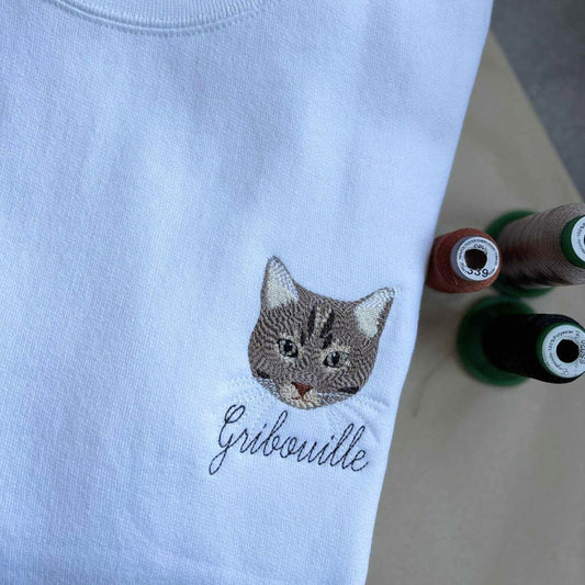 Broderie illustration animal