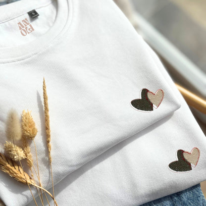 Broderie Saint-Valentin duo coeurs ❤️❤️